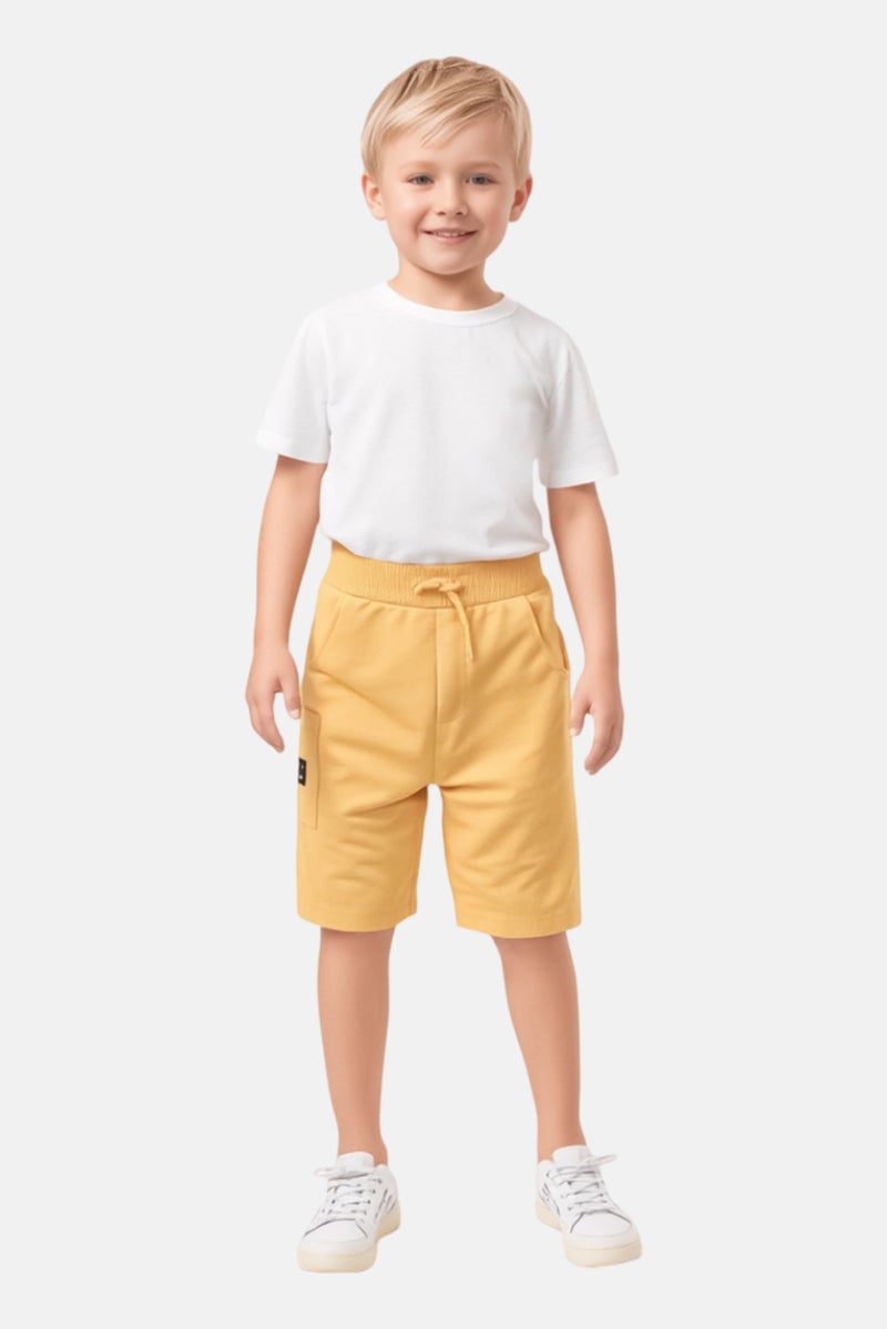 NAME IT Basic Needs By Name It Kids Boy Solid Basic Shorts, Coral - Image 1