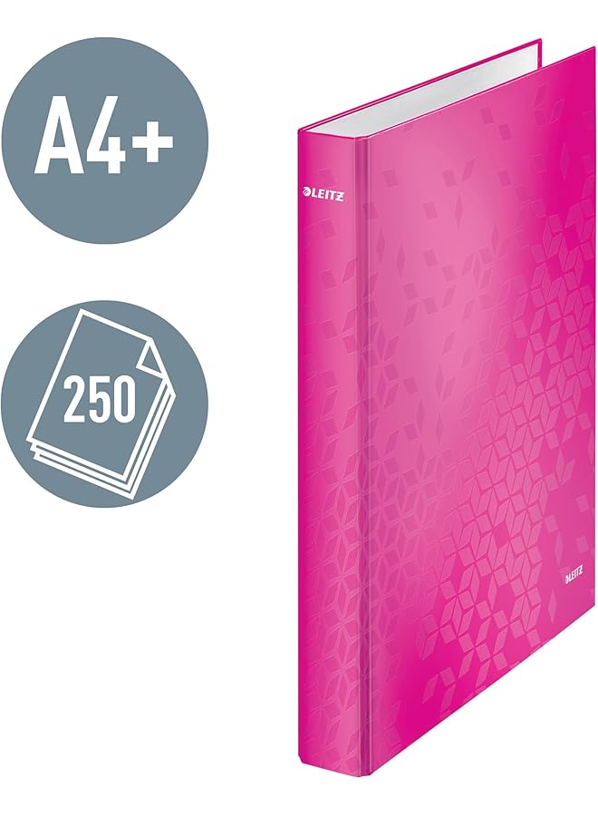 erorex 2 Ring Binder D Ring 25Mm Capacity Metallic Pink Ref 42410023 Each  - Image 2