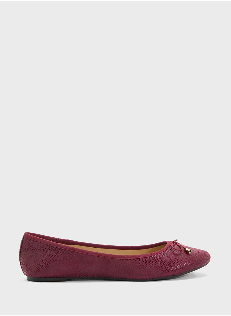ELLA Woven Detail Ballerina