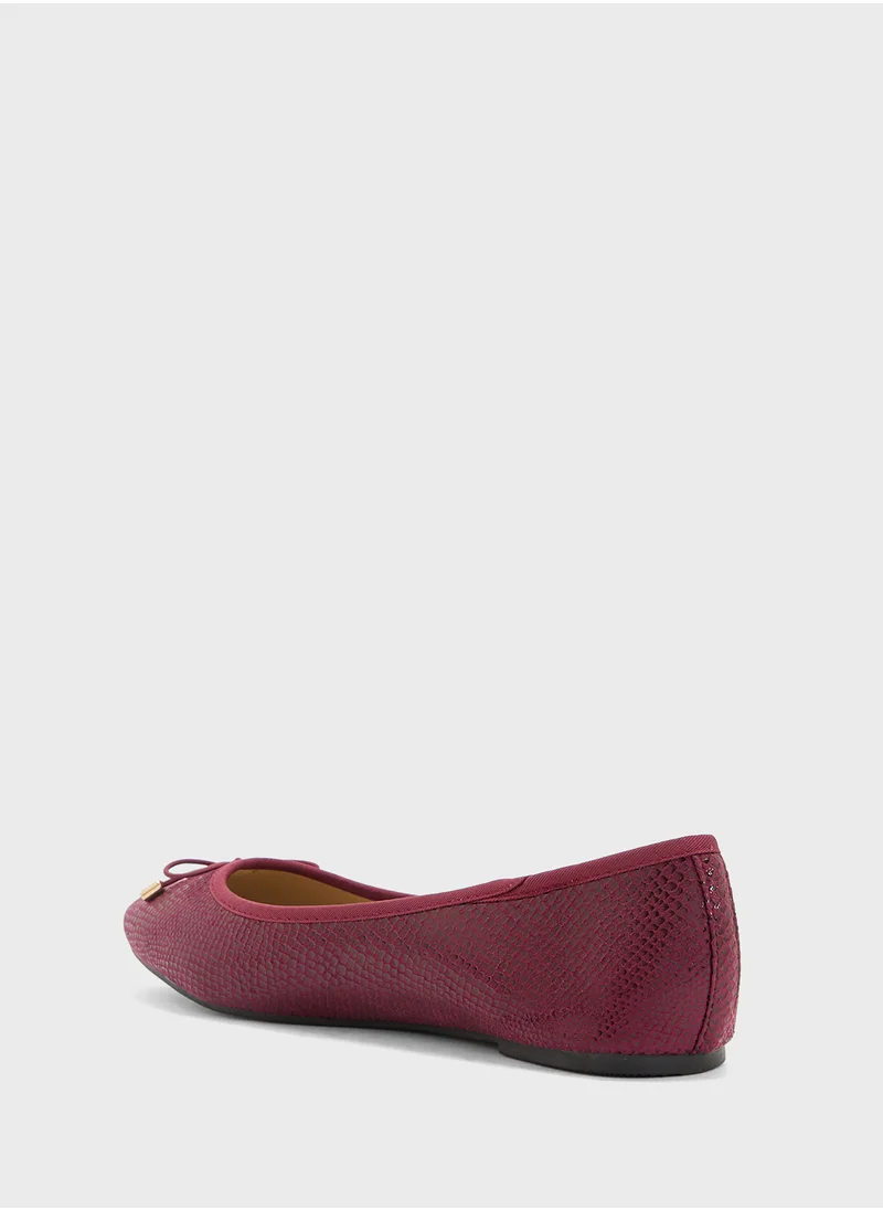 ELLA Woven Detail Ballerina