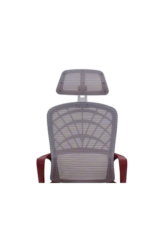 ROYALOAK Royaloak Rome Italian Mesh Office Chair | High Grade Nylon Mesh | High Back Support | Adjustable Headrest | Injection Mould Element | Seat Tilt Lock Paddle| Nylon Base | Ergonomic Office Chair - Image 3