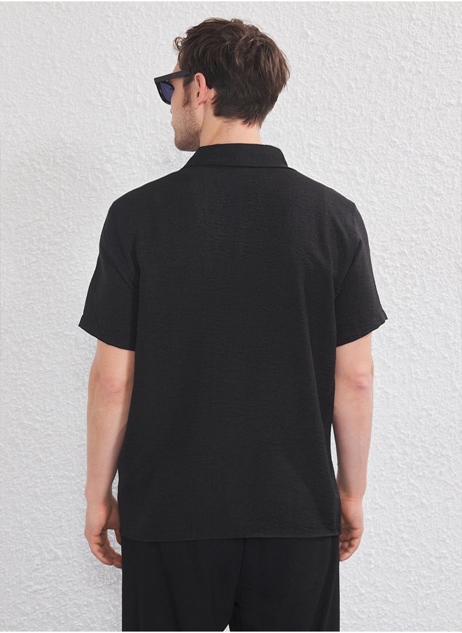 trendyol Black Regular Shirt  - Image 4