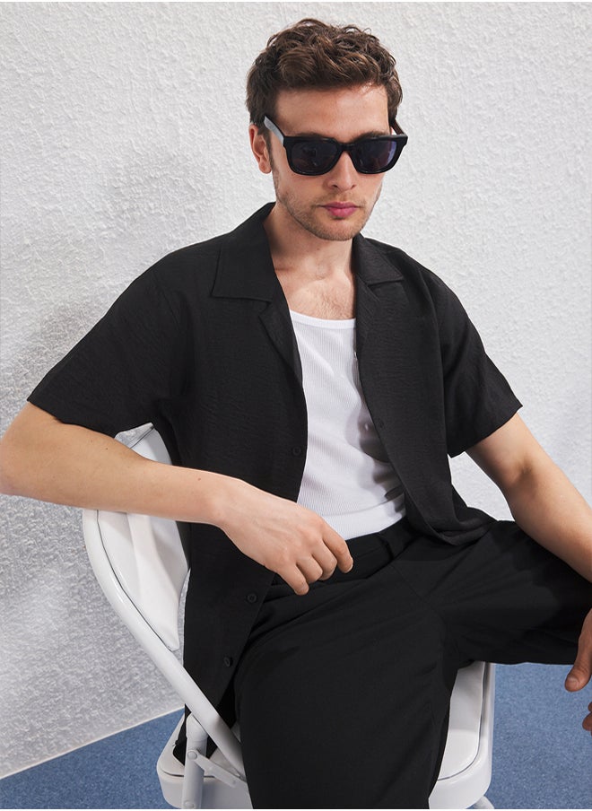 trendyol Black Regular Shirt  - Image 2