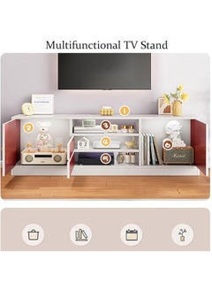 keke Modern Design TV Stand with Cabinets, Drawers and Storage 140cm  - Image 3