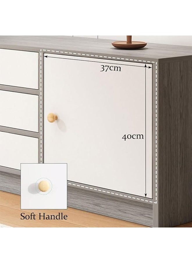 keke Modern Design TV Stand with Cabinets, Drawers and Storage 140cm  - Image 5
