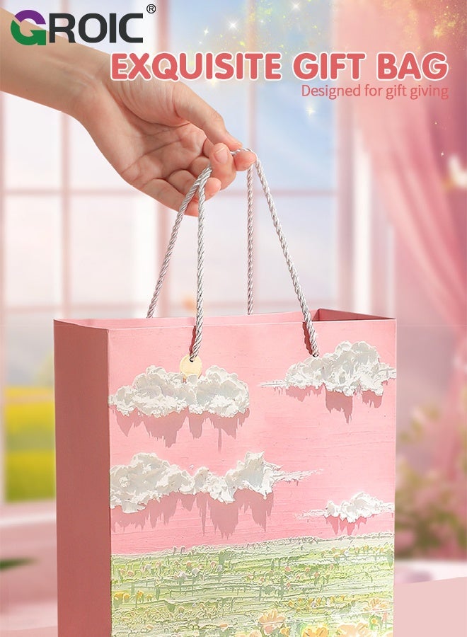 GROIC Kids Nail Art Set for Girls - Press on Nails Set, Nail Polish Set, Jewelry Boxes Hair Accessories, Makeup Kit, Pre Glue Stickers Nails Full Cover Short Acrylic Nails Set Toddler Birthday Gifts Princess Toys - Image 3