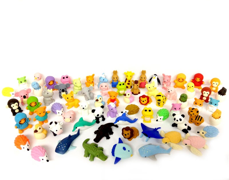 Iwako 30 Assorted Eraser, Animal Collection (30 Items Will Be Randomly Selected from Image Shown) - Image 5