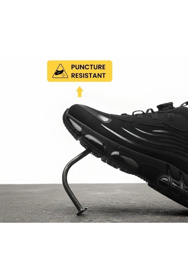 چيان كون حذاء امن بمقدمه من الصلب لحمايه الاصابع للرجال يتميز بخفه الوزن ، مريح وغير قابل للتلف او الثقب وسهل الارتداء بتصميم رياضى عصرى - Image 3