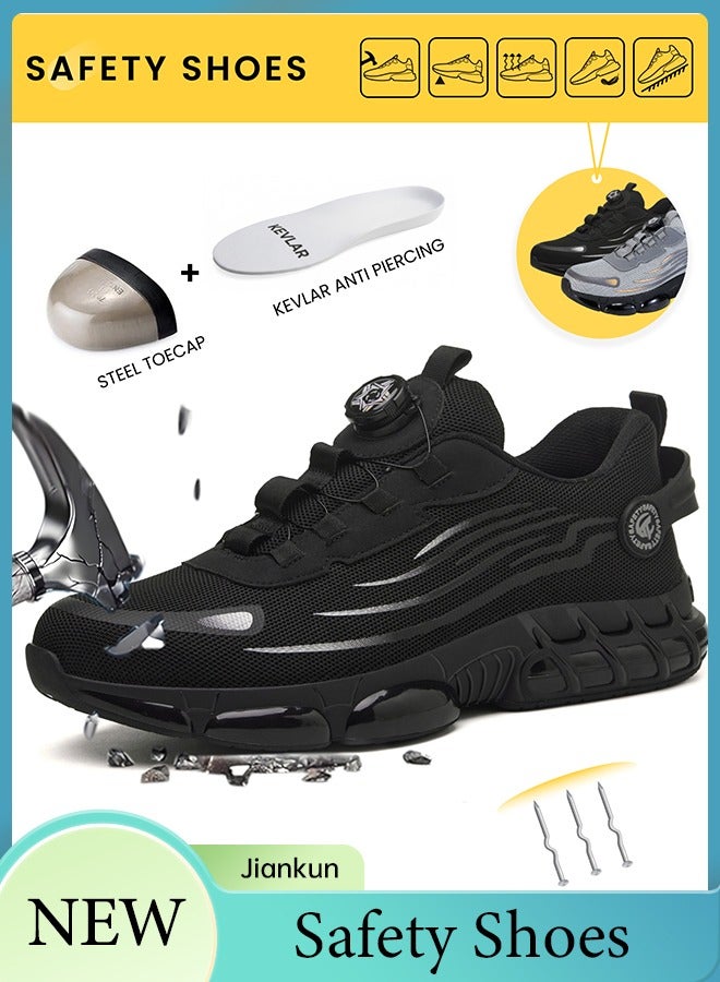 چيان كون حذاء امن بمقدمه من الصلب لحمايه الاصابع للرجال يتميز بخفه الوزن ، مريح وغير قابل للتلف او الثقب وسهل الارتداء بتصميم رياضى عصرى - Image 1