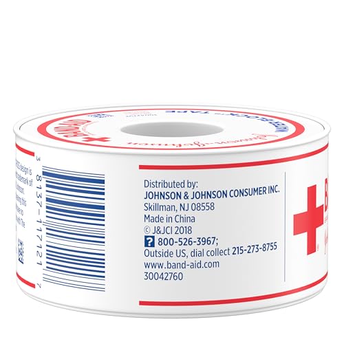 Band-Aid Brand First Aid Water Block 100% Waterproof Self-Adhesive Tape Roll for Durable Wound Care to Firmly Secure Bandages, 1 in by 10 yd - Image 4