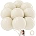 ADOINBY 36 Inch White Sand Balloons 9Pcs Giant White Sand Balloons Jumbo Large Thick Big Cream Latex Balloons for Birthday Baby Shower Wedding Anniversary Gender Reveal Photo Shoot Party Decorations - Image 2