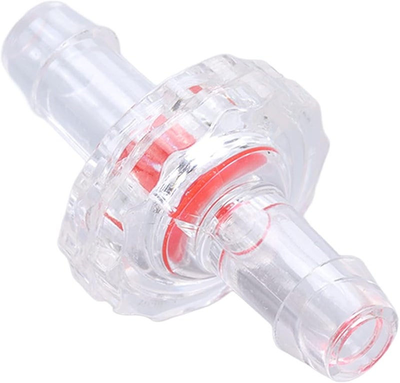 7 مم صمام فحص شفاف أحادي الاتجاه مع وصلة خرطوم بلاستيكية للماء والغاز والسائل - Image 4