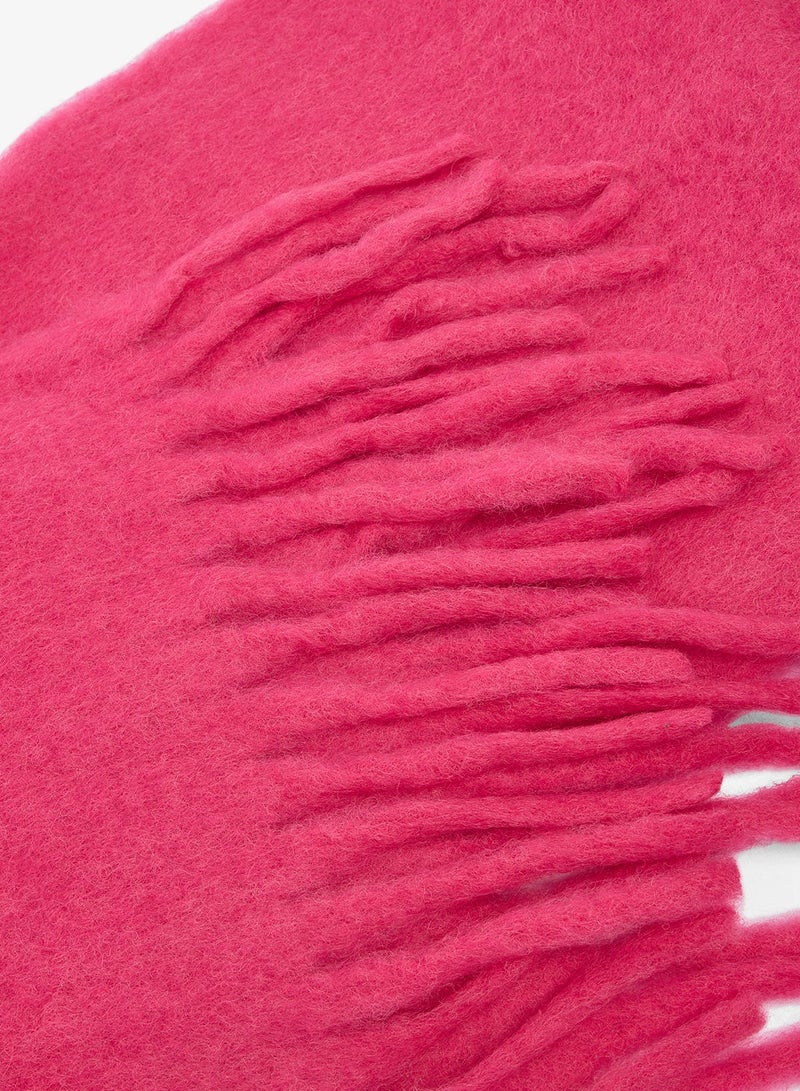 Ginger Fluffy Tassel Scarf - Image 3