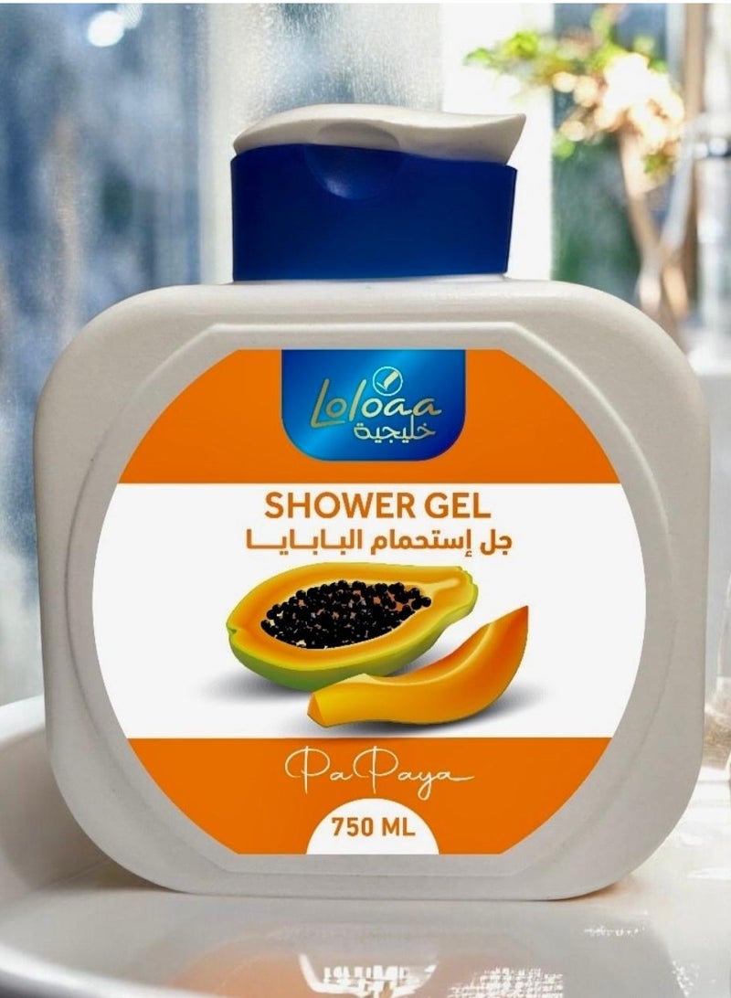 Loloaa Shower Gel   Papaya  750ml 