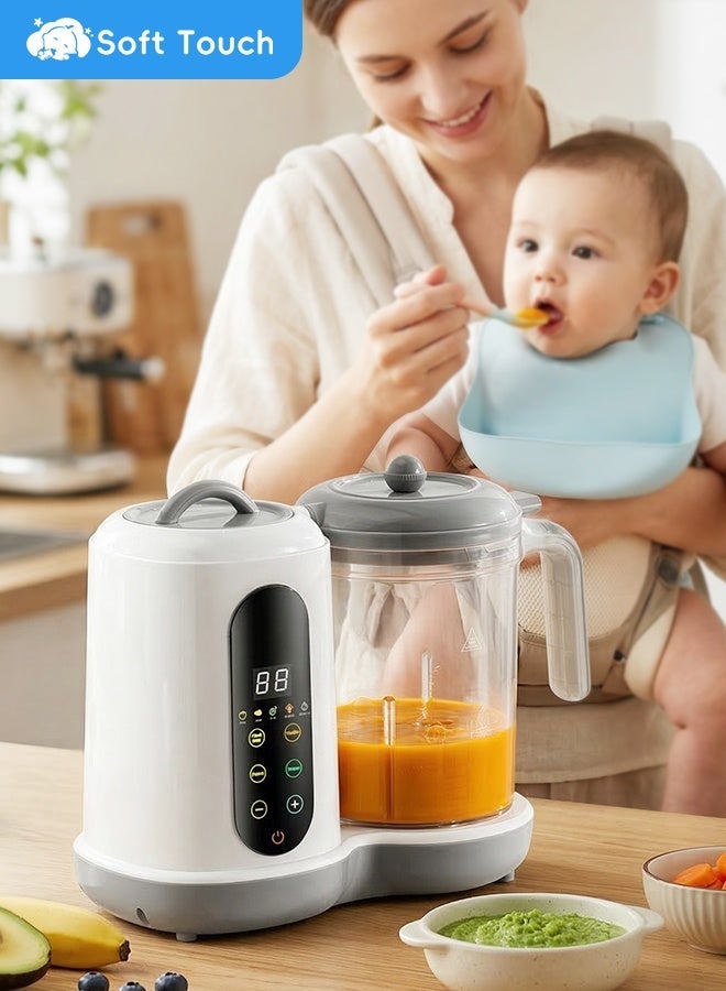 Soft Touch Baby Food Maker Toddler Food Grinder 5 In 1 Baby Food Blender Food Processor and Steamer for Infants and Toddlers - Image 1