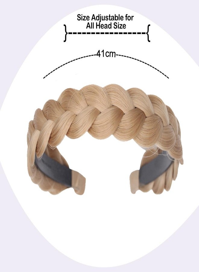 Fully Synthetic Hair Braided Headband | Plaited Braid Hairband for Women and Girls | Choti Head Band | Fashion Hair Accessory (Multicolor (M3), Adjustable) - Image 3