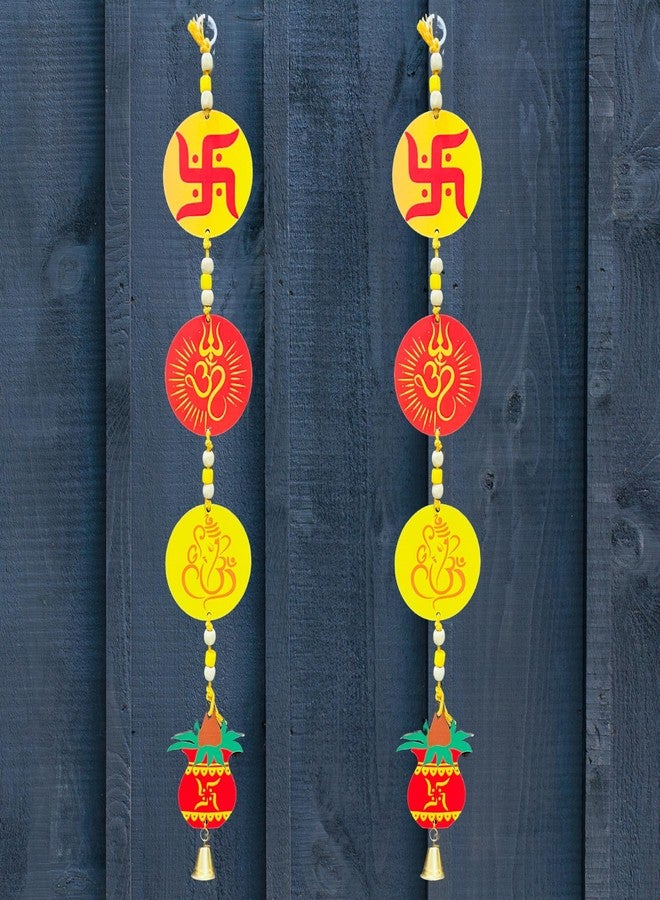 Akaar Decor's Religious Hangings | Om | Ganesha | Swastik | Kalash for Home decoration | Office Decoration | Diwali Decoration | Griha Pravesh | Pooja Decoration (Akaar_Religious_door hanging) - Image 1