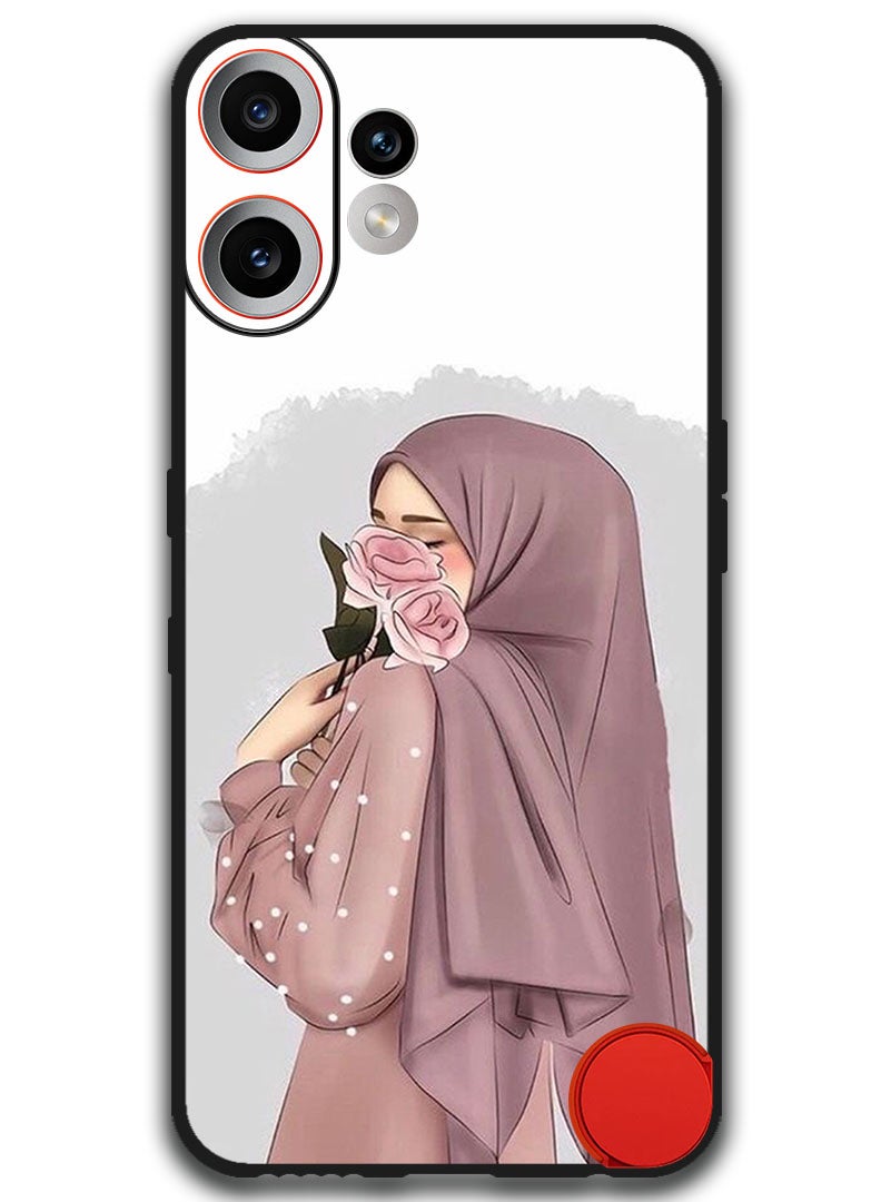 Theodor Case Compatible with Nothing CMF Phone 2 Pro 6.77 Inch Protection Shockproof Bumper Cover Holding Roses Girl - Image 1