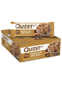 Quest Protein Bar Chocolate Chip Cookie Dough 60g Pack of 12  - Image 2