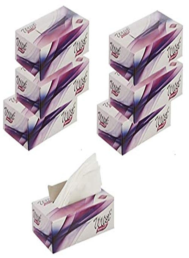 MDN Mist Ultra Soft White 2 Ply Facial Tissue Napkin Paper 100 Pull papper each box (Pack of 6) - Image 1