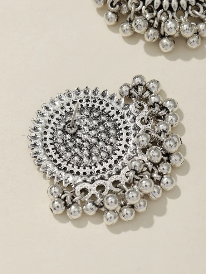 تايك تو Take Two Embellished Tasseled Earrings