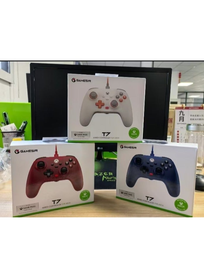 general Professional Gamepad T7 Wired Game Controller for Xbox Series X|S, Xbox One, Windows 10/11 & Steam, with Anti-drift Hall Effect Joysticks/Analog Triggers, Plug and Play, Rumble Motors, 3.5mm Audio Jack, Play Black Myth Wukong - Image 3