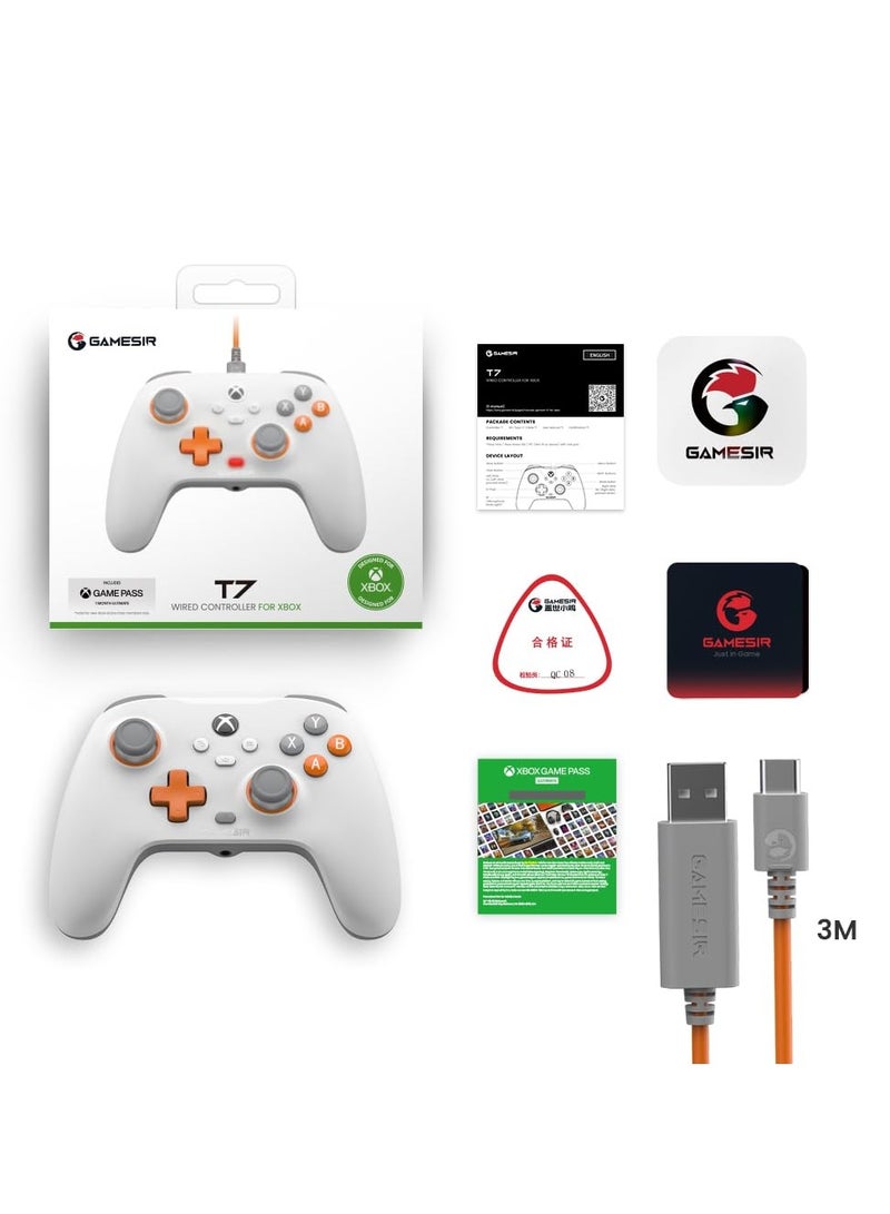 general Professional Gamepad T7 Wired Game Controller for Xbox Series X|S, Xbox One, Windows 10/11 & Steam, with Anti-drift Hall Effect Joysticks/Analog Triggers, Plug and Play, Rumble Motors, 3.5mm Audio Jack, Play Black Myth Wukong - Image 4