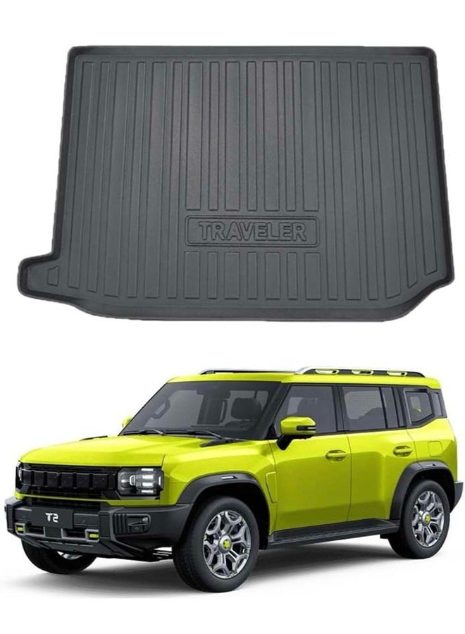 Generic Jetour T2 Traveler Car Trunk Mat, TPE Heavy Duty Car Boot Cargo Liner Mat, Rear Trunk Mats for Jetour T2, All Weather proof, Jetour Accessories  - Image 1
