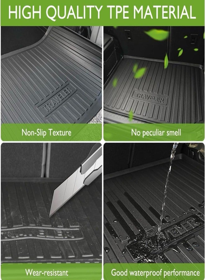 Generic Jetour T2 Traveler Car Trunk Mat, TPE Heavy Duty Car Boot Cargo Liner Mat, Rear Trunk Mats for Jetour T2, All Weather proof, Jetour Accessories  - Image 5