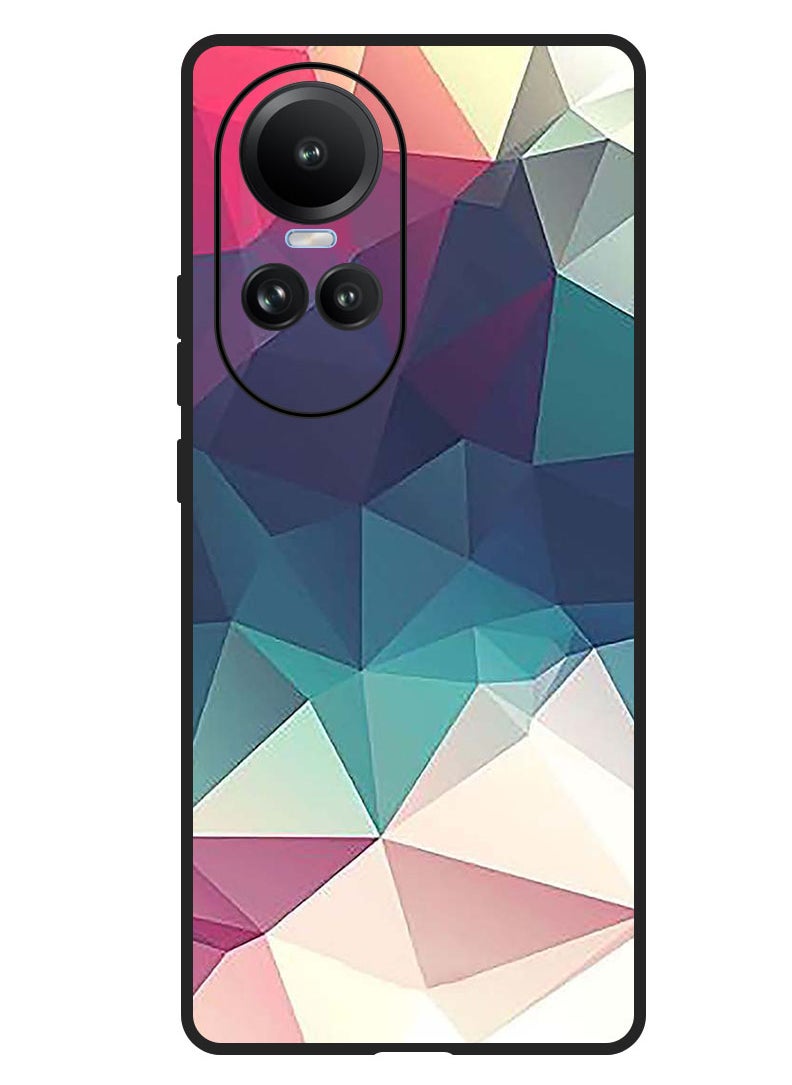 Theodor Protective Case Anti Scratch Shock Proof Bumper Cover For Oppo Reno 10/10 Pro Shapes (2)  - Image 1