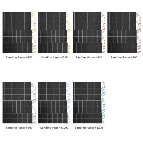 ANSAI 14 pcs Sandpaper Pre-cut mesh(1008pcs) For ES-A Reciprocating Sander flat&rounded sanding heads - Image 2
