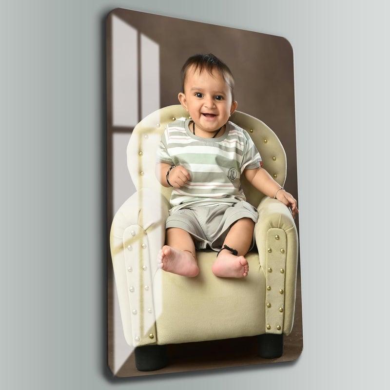Print Uphaar Print Uphaar Personalized Waterproof UV Printing Acrylic 5mm Photo Frameless Picture Customised Gift For Wedding Birthday Anniversary Special Moment Vertical 12X18 Inches  - Image 3
