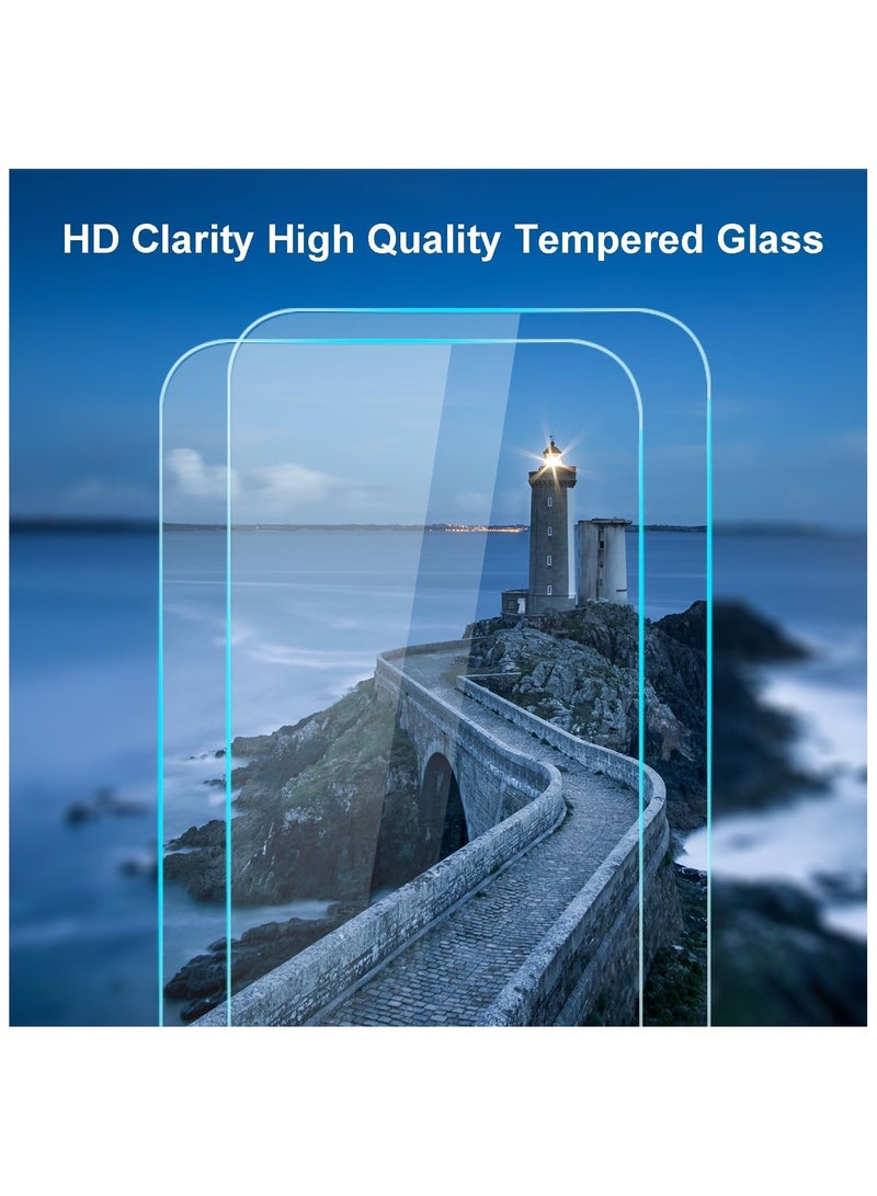 [2-Pack] Clear 9H Tempered Glass Screen Protector for iPhone 17 Pro, Film Cover Sensor Protection Case Friendly - Image 3
