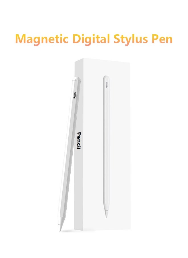 Generic Digital Stylus Pen Compatible with iPad Pro 11 inch, iPad Pro 12.9 Inch, iPad Air 4/5, iPad Mini 6, Magnetic Wireless Charging, Only works with magnetically chargeable iPads  - Image 1