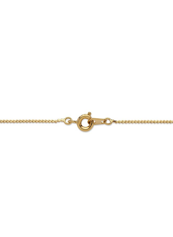 Palm Beach Jewelry Palmbeach Yellow Goldplated Heart Shaped Natural Black Onyx Pendant (12Mm) With 18 Inch Chain  - Image 2