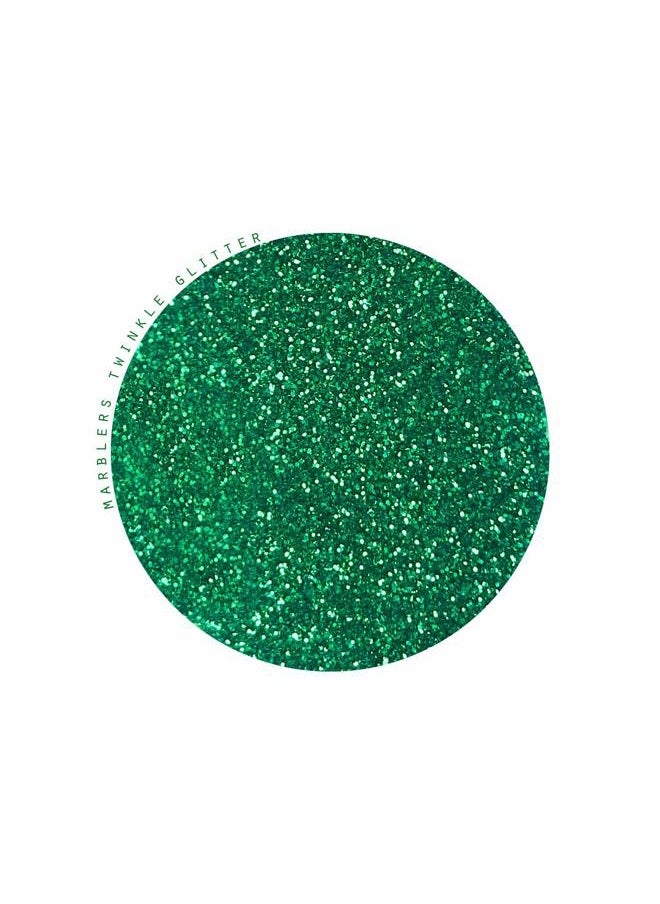 MARBLERS Twinkle Face & Body Glitter [Christmas Green] 0.18oz (5g) | Fine | Non-Toxic | Vegan | Cruelty-Free | Ethically Sourced | Festival Makeup | Eye, Hair, Nail, Eyeshadow | Cosmetic Grade  - Image 2
