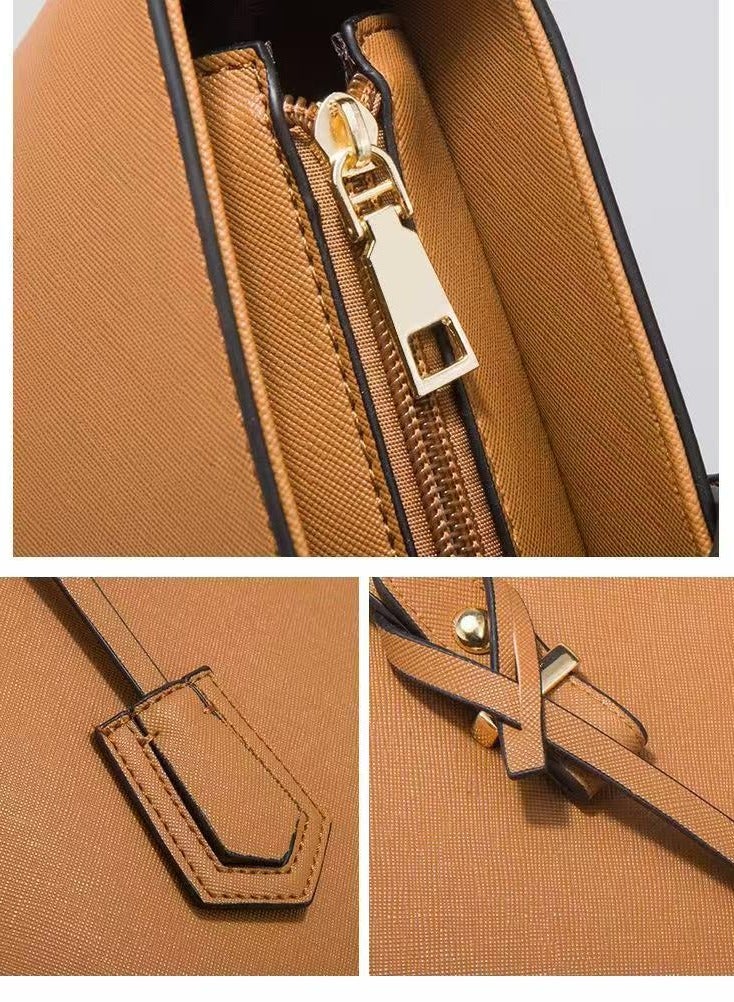 Trendy retro socialite single shoulder handbag, 2024 new four piece set mother bag  - Image 3
