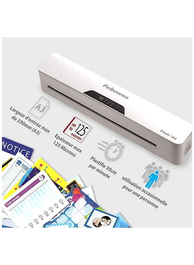 Fellowes Pixel A3 125 micron laminator - Image 5