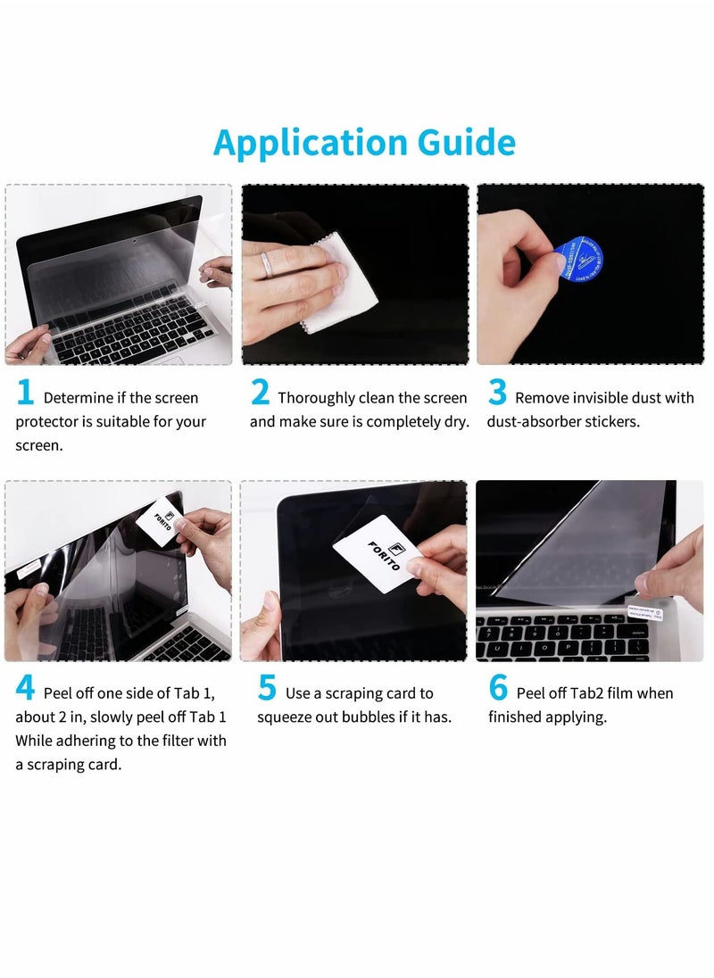 KASTWAVE - Blue Light Blocking Screen Protector for MacBook Pro 16 inch 2021 M1 Pro M1 Max A2485 1 Pack Anti Blue Light Blocking Anti Glare Laptop Screen Protector - Image 1