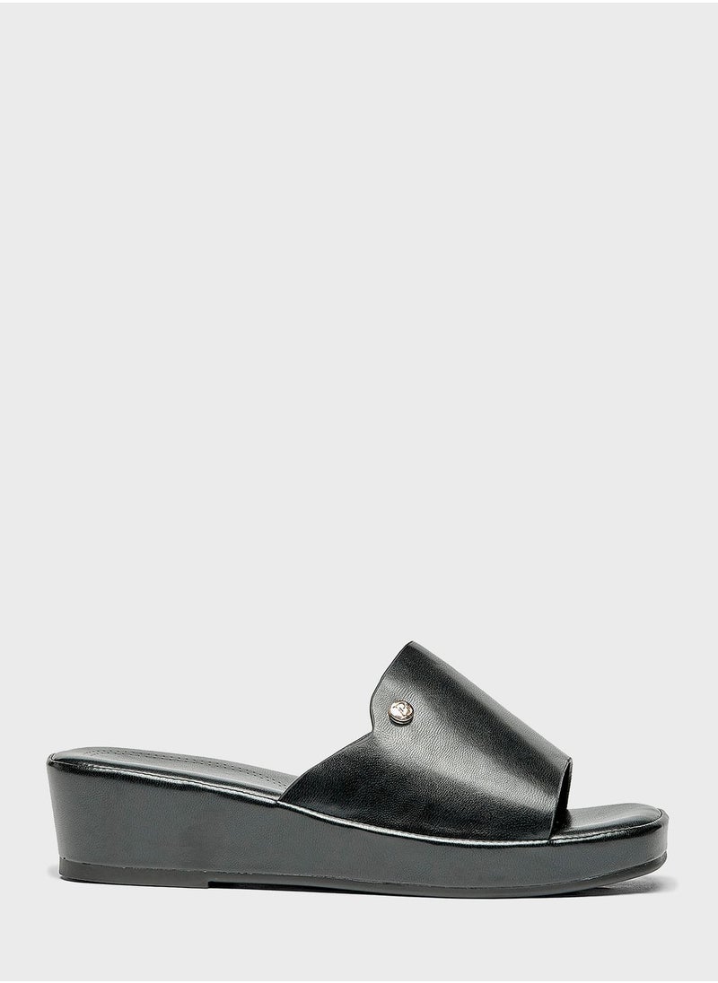 shoexpress - One Strap Wedge Sandals - Image 1