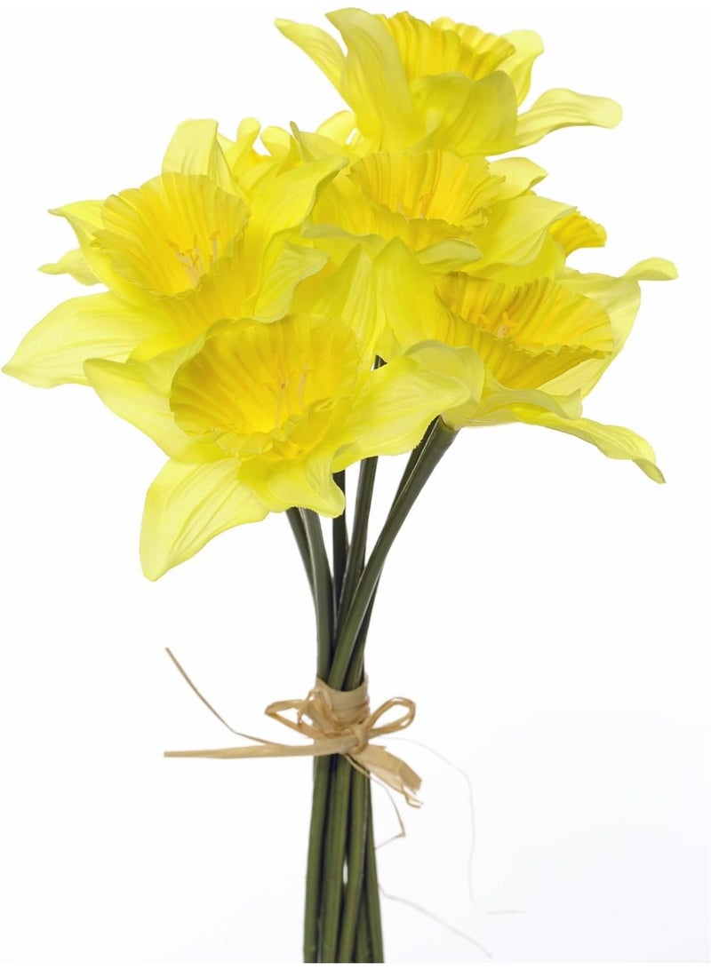 Floristrywarehouse Artificial Daffodils 9 Stem Bunch 13 Inches Yellow Spring Flower - Image 2