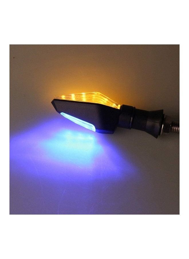 NIBEMINENT - 4-Piece Motorbike LED Turn Signals Amber Flasher Light Set - Image 1