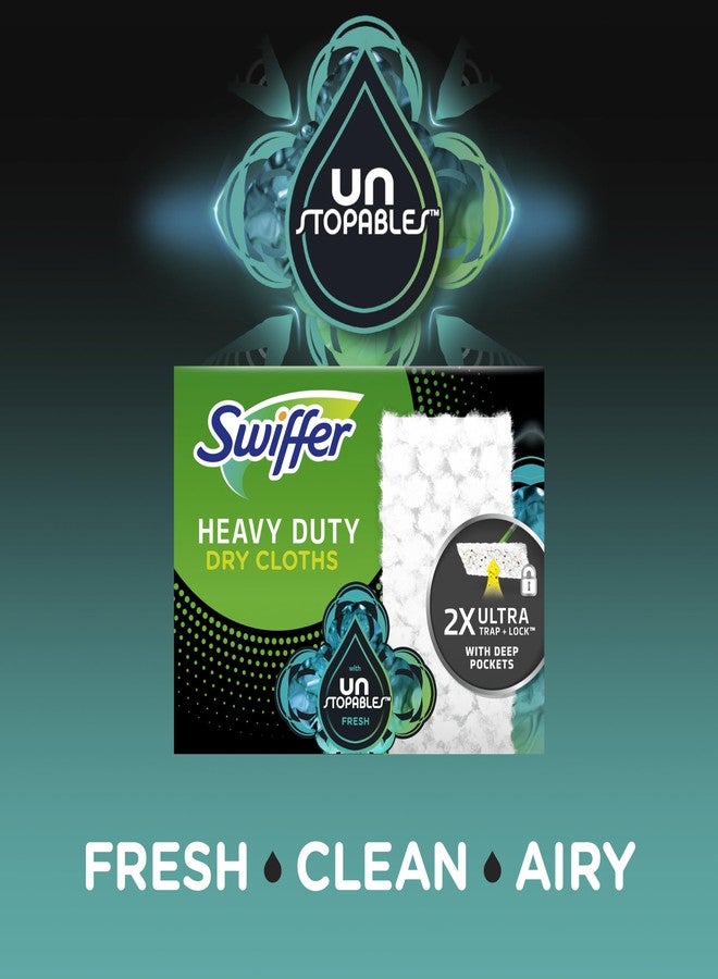 Swiffer Sweeper Heavy Duty Dry Multi-Surface Cloth Refills for Floor Sweeping and Cleaning, Unstopables Fresh Scent, 20 Count - Image 3