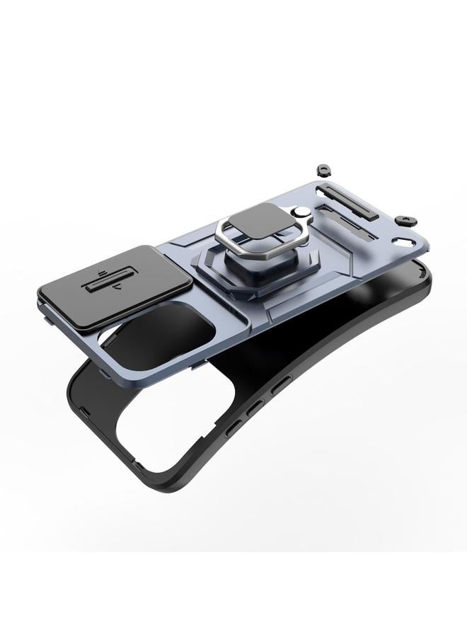 S-TOP Case For OPPO Reno13 5G Global Sliding Camshield TPU + PC Shockproof Phone Case with Holder - Image 5