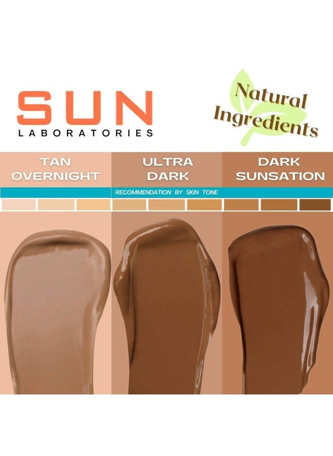 Sun Laboratories by Giesee Sun Laboratories By Giesee Tan Overnight Self Tanning Lotion 8 oz 2 Pack, Self Tanning Lotion, Self Tanner, Tanning Lotion, Odorless, Non-Toxic, Medium, Light & Fair Skin, Face & Body  - Image 3