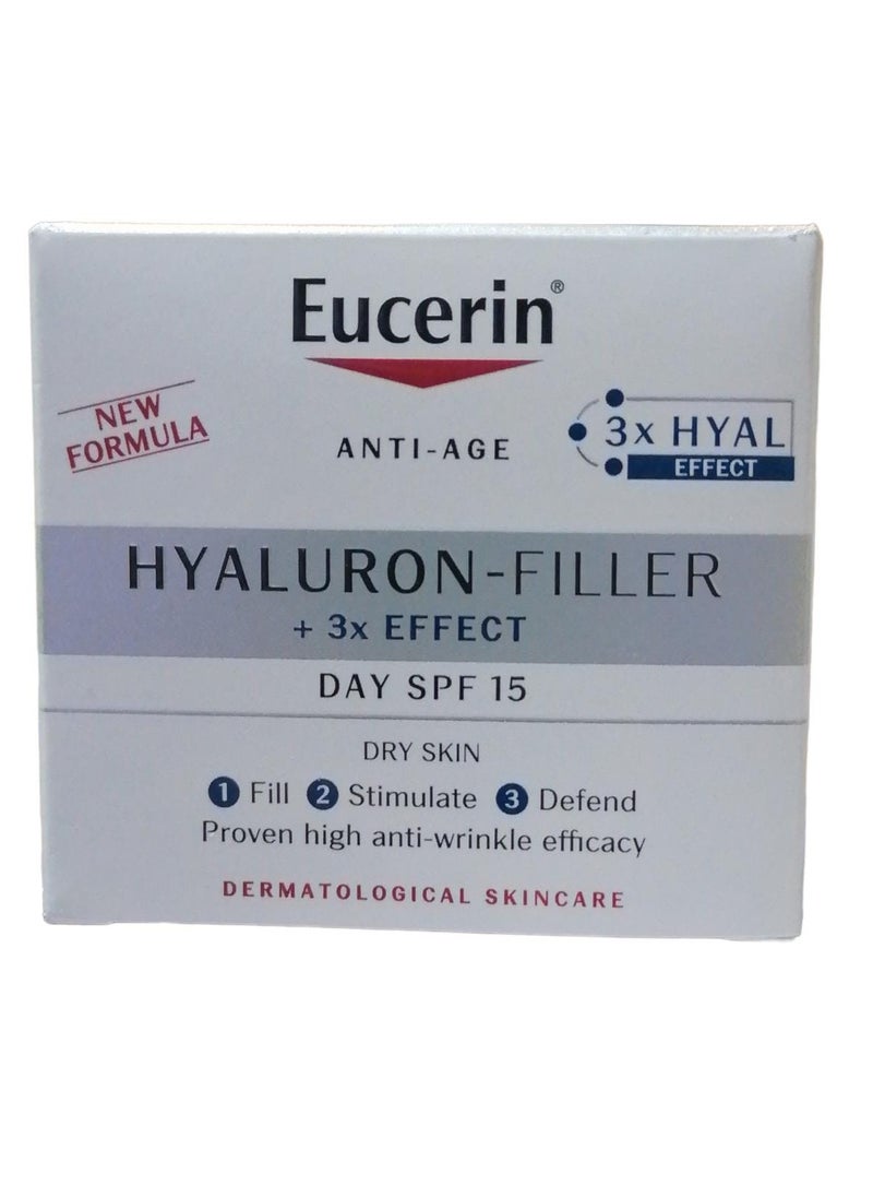 Eucerin - Eucerin,Hyaluron-Filler + 3x SPF 15 Effect Day  50 ml - Image 1
