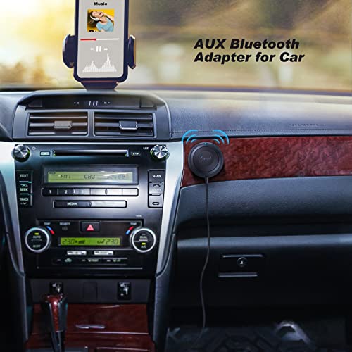 Smof Bluetooth Car Adapter, Aux Bluetooth Adapter for Car with Dual Port USB Charger & Ground Loop Noise Isolator, Wireless Audio Receiver with 3.5mm Aux Port, Hands-Free Calls, Dual Connection - Image 2