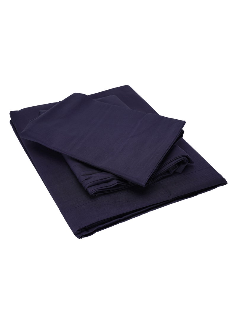 Home-Tex Design 3 Piece Hometex Design 100% Cotton King Size Printed Flat Sheet Set ORPARADIS - 1 Flat Sheet (240x260 cm) + 2 Pillow Covers (50x80 cm)  - Image 2