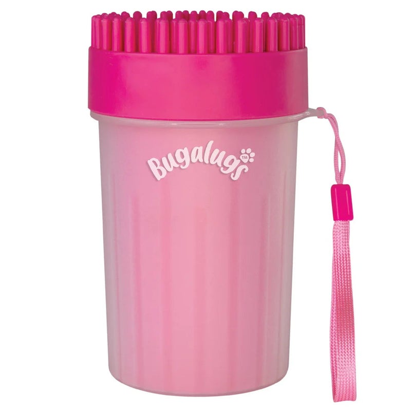 Bugalugs Paw Cleaner Cup For Dogs & Cats Pink - PINK/LARGE - Image 1