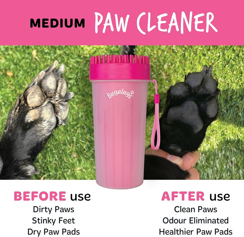 Bugalugs Paw Cleaner Cup For Dogs & Cats Pink - PINK/LARGE - Image 4